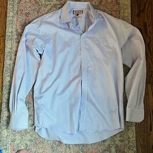 Thomas pink PINK traveller slim fit button down  size 18/46cm